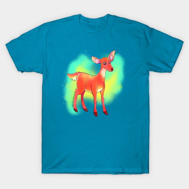 Neon Doe T-Shirt by radiochio